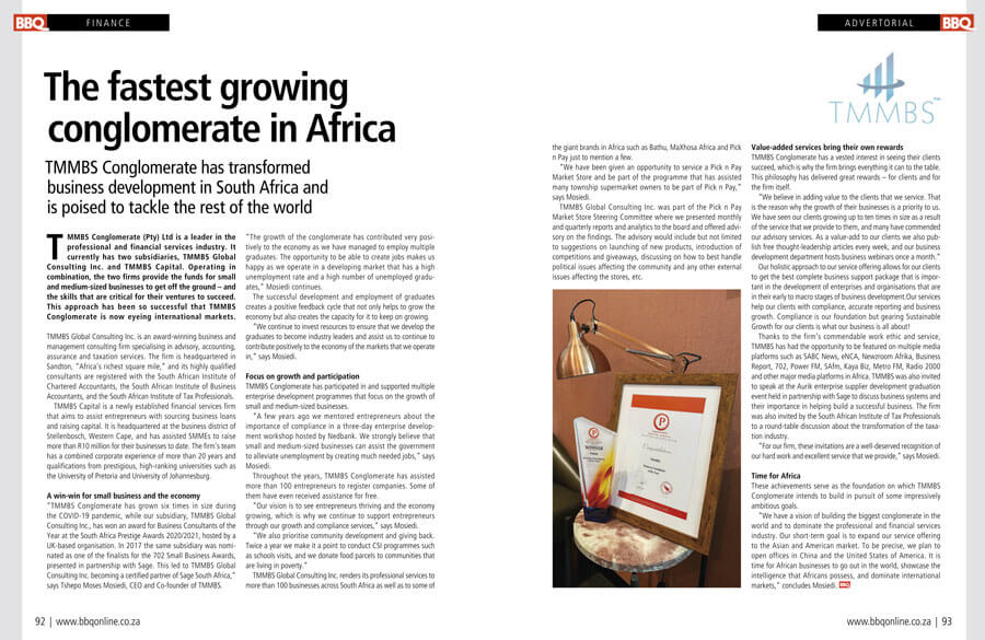 Black Business Quarterly - The fastest growing conglomerate in Africa